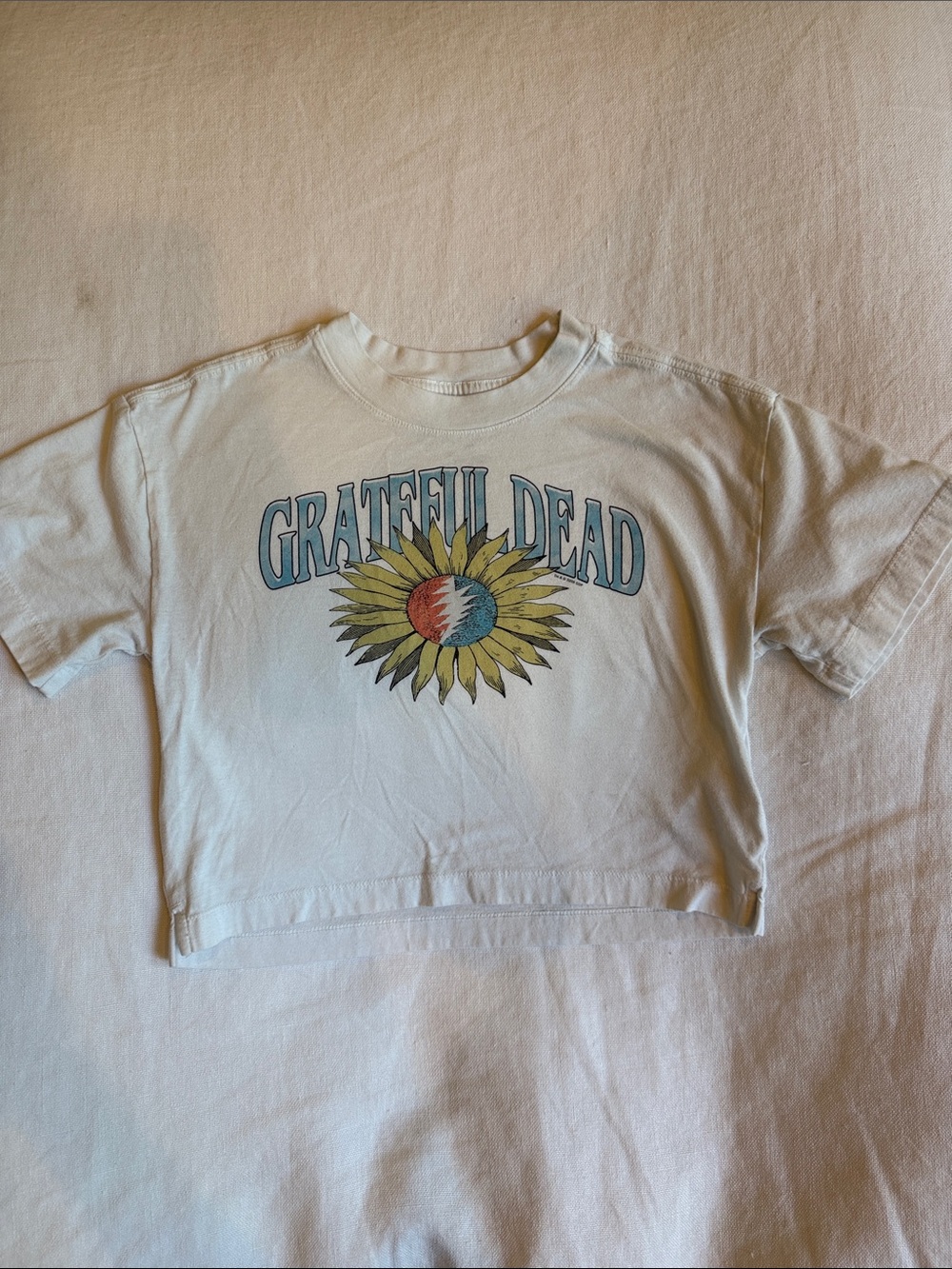 GAP White Grateful Dead Sunflower Graphic Tee